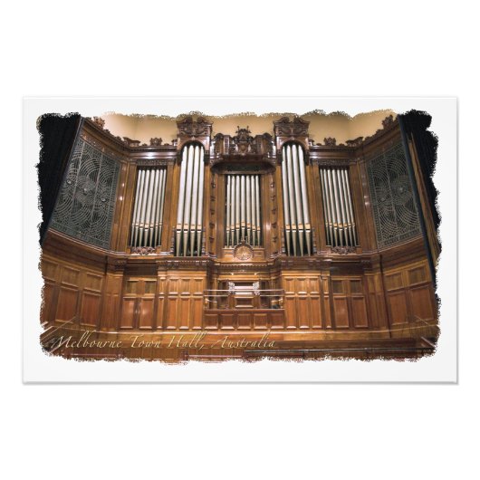 メルボルンタウンホールオルガン写真の拡大 フォトプリント            (正面)