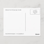 メルボルンタウンホールパイプオルガンモンタージュポストカード ポストカード (裏面)