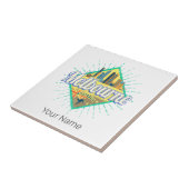 メルボルンビクトリアオーストラリアレトロスカイラインヴィンテージ タイル (側面)