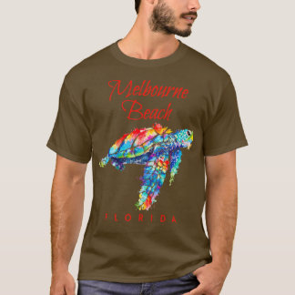 メルボルンビーチフロリダウォーターカラーウミガメ1 Tシャツ
