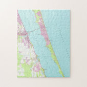 メルボルンフロリダ(1949年)のヴィンテージの地図 ジグソーパズル (縦)