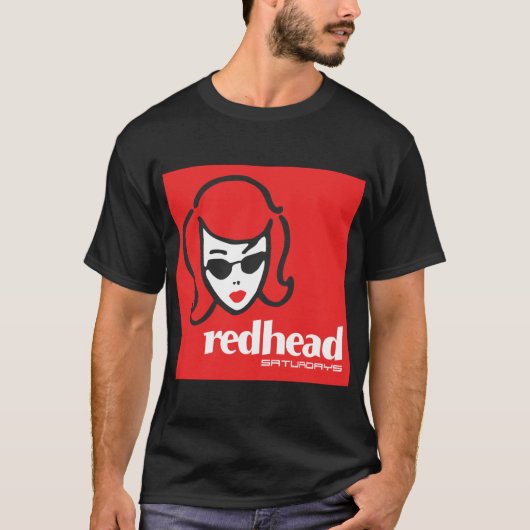 メルボルンヴィンテージナイトクラブのロゴ「RedHead」 Tシャツ (正面)