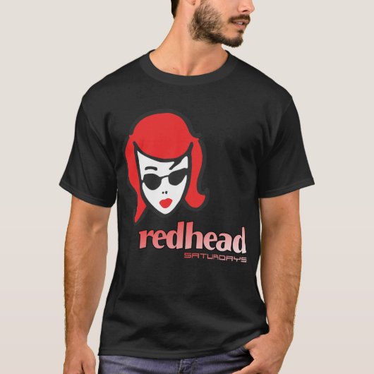 メルボルンヴィンテージナイトクラブのロゴ「RedHead」 Tシャツ (正面)