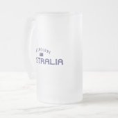 メルボルン動揺してオーストラリア フロストグラスビールジョッキ (正面左)