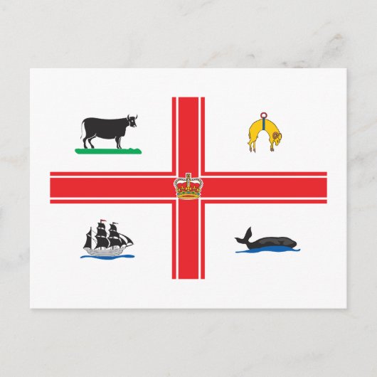 メルボルン市旗 ポストカード (正面)