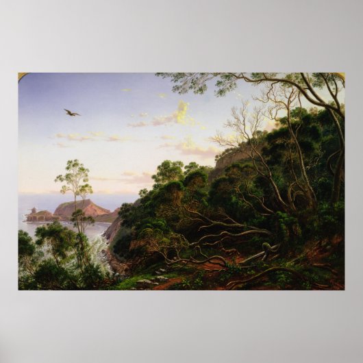 メルボルン近くの説教壇の岩 ポスター (正面)