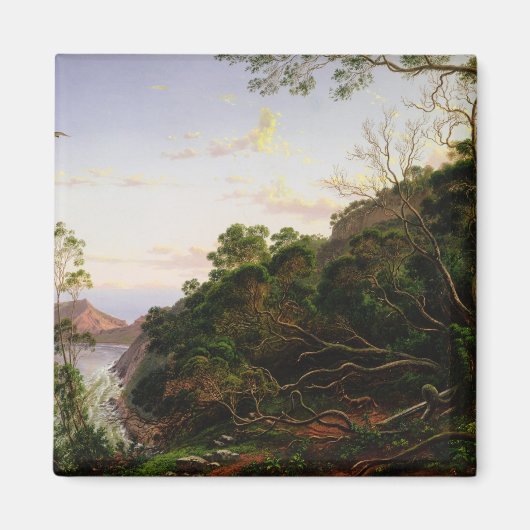 メルボルン近くの説教壇の岩 マグネット (正面)