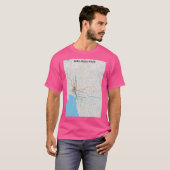 メルボルン通過地図 Tシャツ (正面フル)