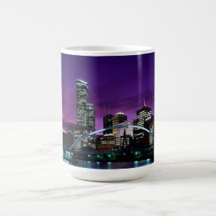 メルボルン都市都市景観のスカイラインのマグ コーヒーマグカップ