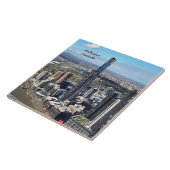 メルボルン，オーストラリアの街並み写真 タイル (側面)