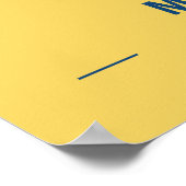 メルボルン – オーストラリアイエローシティマップ ポスター (角)