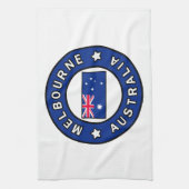 メルボルン・オーストラリア キッチンタオル (縦)