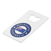 メルボルン・オーストラリア クレジットカード栓抜き (正面アングル)