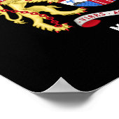 メルボルン,オーストラリア – コート・オブ・アームズ ポスター (角)