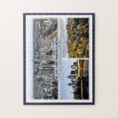 メルボルン – オーストラリア – モザイク –  ジグソーパズル (縦)