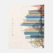 メルボルン、オーストラリア|都市スカイライン フリースブランケット (正面)