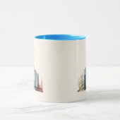 メルボルン、オーストラリア|都市スカイライン マグカップ (中央)