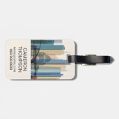 メルボルン、オーストラリア|都市スカイライン ラゲッジタグ (裏面横)