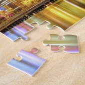 メルボルン，オーストラリア。2の夜景 ジグソーパズル (側面)