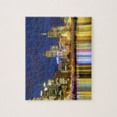 メルボルン，オーストラリア。2の夜景 ジグソーパズル (縦)