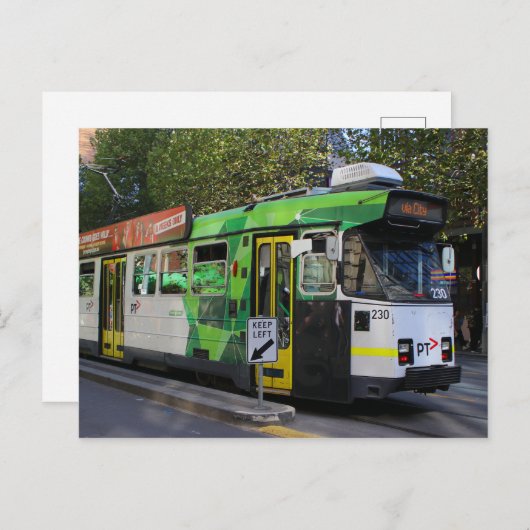 メルボルン,ビクトリア,オーストラリア,トラム ポストカード (正面/裏面)