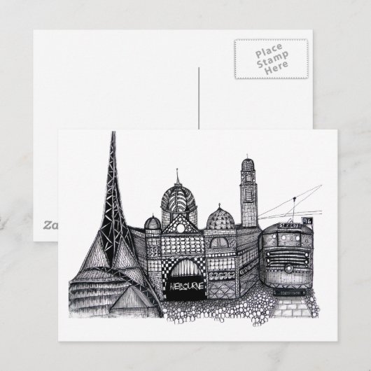 メルボルン ポストカード (正面/裏面)