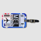 メルボルン MEL 空港コード ラゲッジタグ (正面横)
