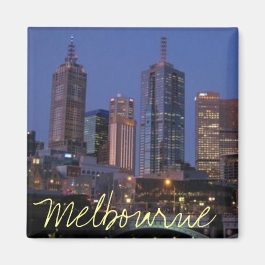 メルボルンAustralia at night photography magnet マグネット (正面)