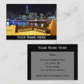 メルボルンCBDクイーンズブリッジシティライト 名刺 (正面/裏面)