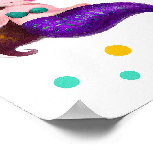 メルマイドかわいらしズアンダーザシーガールズ誕生日 ポスター (角)