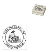 メルマンオンロックス図書室蔵書票図書室 ラバースタンプ (押印)