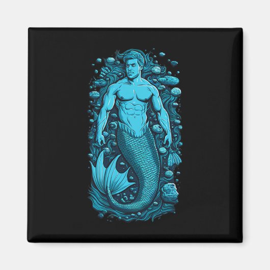 メルマンゲイクルーズ男性へビーチズボーツアンドブロス マグネット (正面)