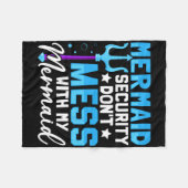 メルマンマーパパマーメイドセキュリティドン&# T混乱 フリースブランケット (正面(横))