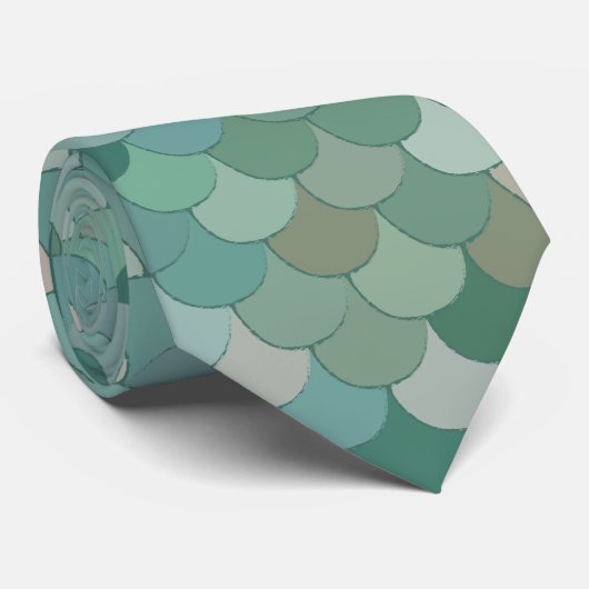メルマンマーメイドブルーはかりで測ティパターン(の模様が)あるー ネクタイ (ロール)