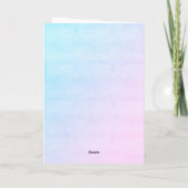 メルマージング誕生日ブライトマーメイドパーソナライズされた カード (裏面)