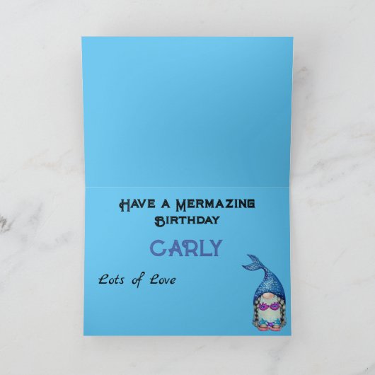 メルマージング誕生日格言 カード (内部)