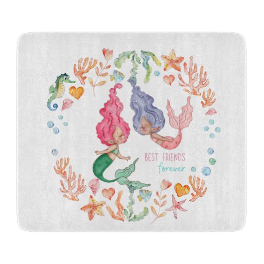 メルマ最高のイドフレンズフォーエバーBFF パーソナライズされた カッティングボード (正面)