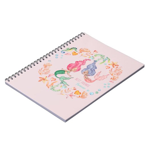 メルマ最高のイドフレンズフォーエバーBFF パーソナライズされた ノートブック (左側)