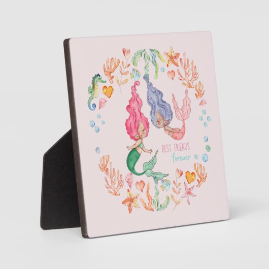 メルマ最高のイドフレンズフォーエバーBFF パーソナライズされた フォトプラーク (正面)