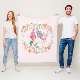 メルマ最高のイドフレンズフォーエバーBFF パーソナライズされた フリースブランケット