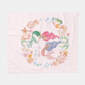 メルマ最高のイドフレンズフォーエバーBFF パーソナライズされた フリースブランケット (正面(横))