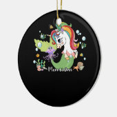 メルミコーンユニコーンマーメイドアダルトユニコーン誕生日M セラミックオーナメント (左)