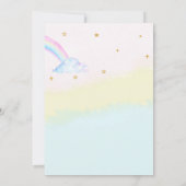 メルミコーン誕生日の招待ガールマジカルパーティー 招待状 (裏面)