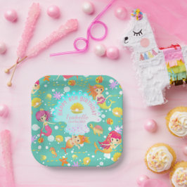 メルメイズティール（緑がかった色） ペーパープレート