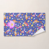 メルメイズネイビーブルー バスタオルセット (ハンドタオル)