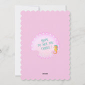 メルメイズピンク招待状カード シーズンカード (裏面)