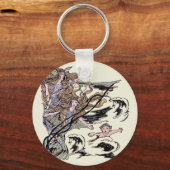 メルメイズヴィンテージビクトリアンイラストレーション キーホルダー (正面)