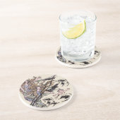 メルメイズヴィンテージビクトリアンイラストレーション コースター (側面)