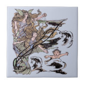 メルメイズヴィンテージビクトリアンイラストレーション タイル (正面)