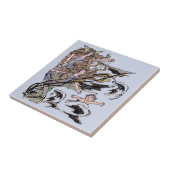 メルメイズヴィンテージビクトリアンイラストレーション タイル (側面)